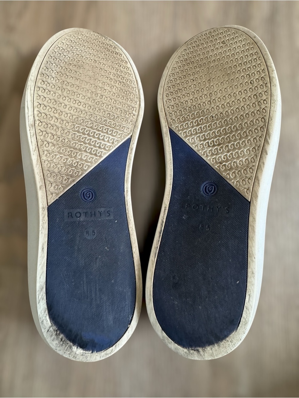 Rothy's The Sneaker Grey Camo Slip-ons Women's Sz. 8.5 - Picture 6 of 6